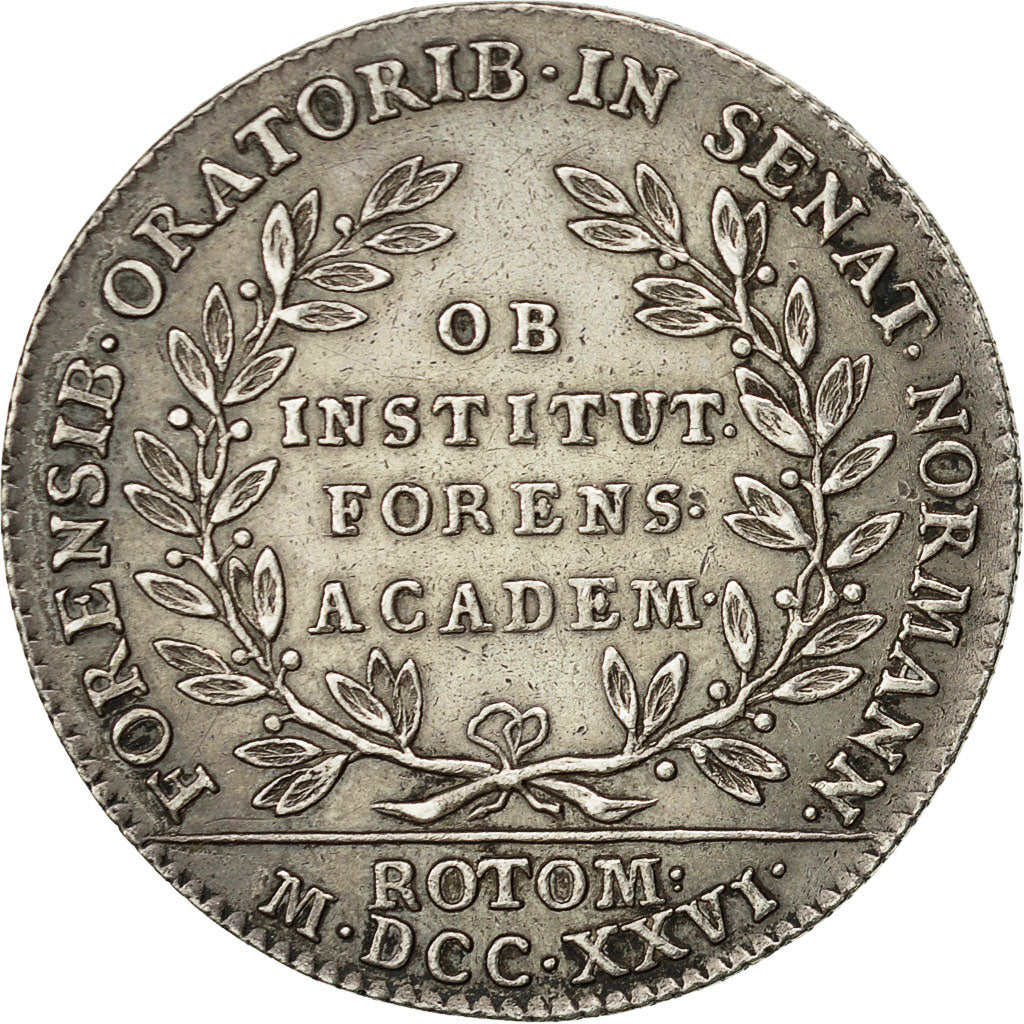 Francia, Token, Louis XV, Académie de Normandie, 1726, EBC, Plata