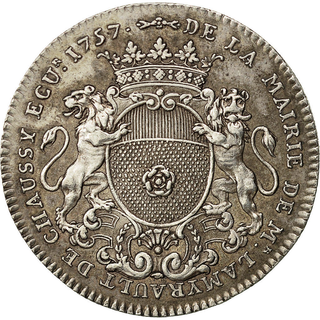 France, Token, Orléanais, Noblesse et Villes, Lamyrault de Chaussy, 1757