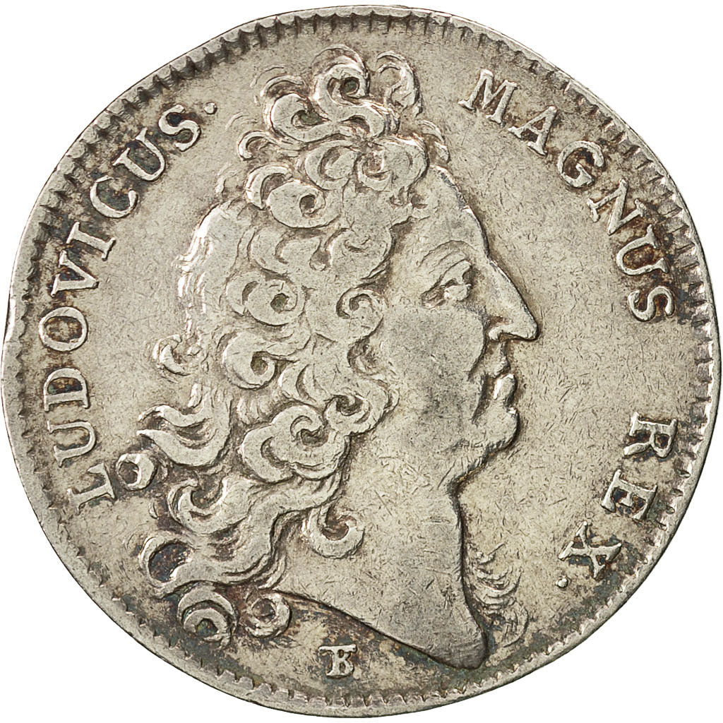 France, Jeton, Louis XIV, Ponts et Chaussées, TTB+, Argent, Feuardent:2834