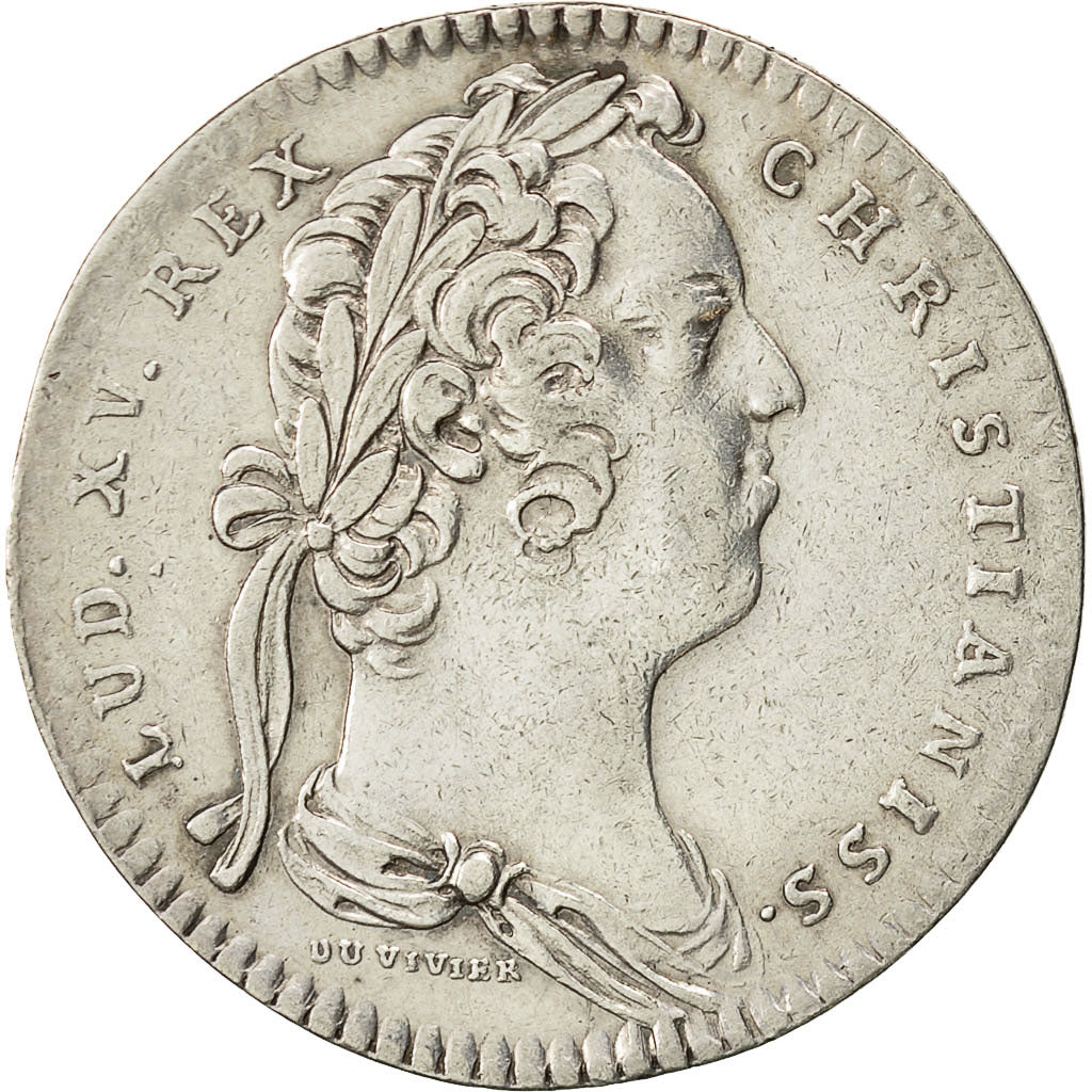 France, Jeton, Louis XV, Ponts et Chaussées, TTB, Argent, Feuardent:2844