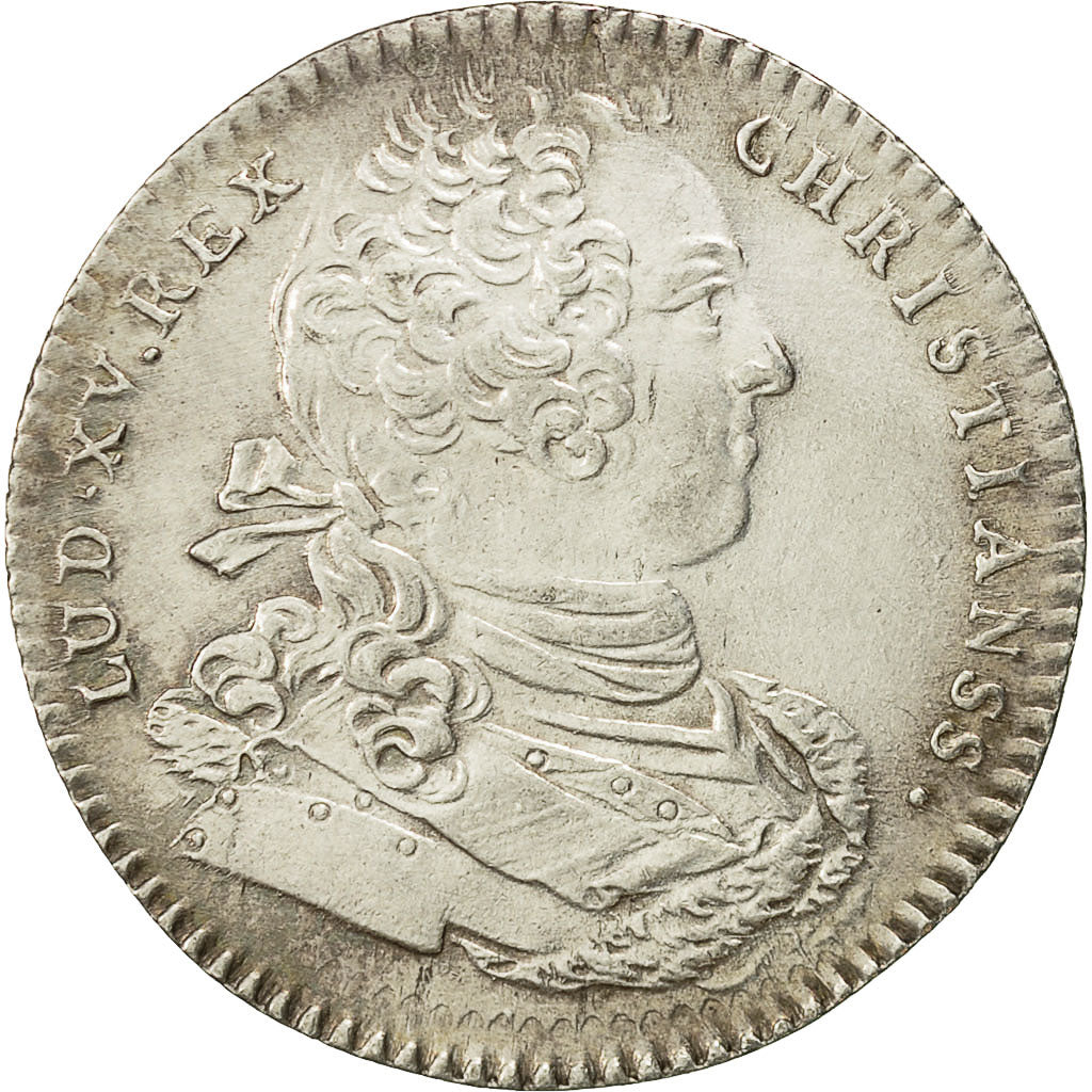 Francia, Token, Louis XV, Ordinaire des Guerres, 1757, EBC, Plata, Feuardent:605