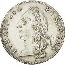 France, Token, Sacre de Louis XV à Reims, 1723, EF(40-45), Silver