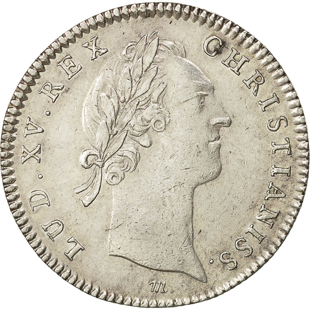 Francia, Token, Louis XV, Ville de Rouen, Undated, BB+, Argento, Feuardent:6214