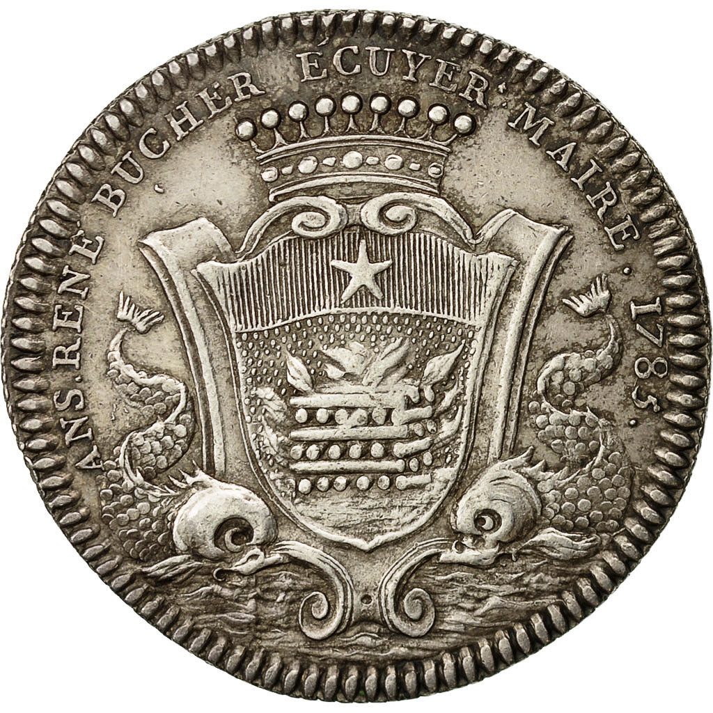 France, Token, Anjou-Noblesse, René Bucher, Maire d'Angers, 1785, AU(55-58)