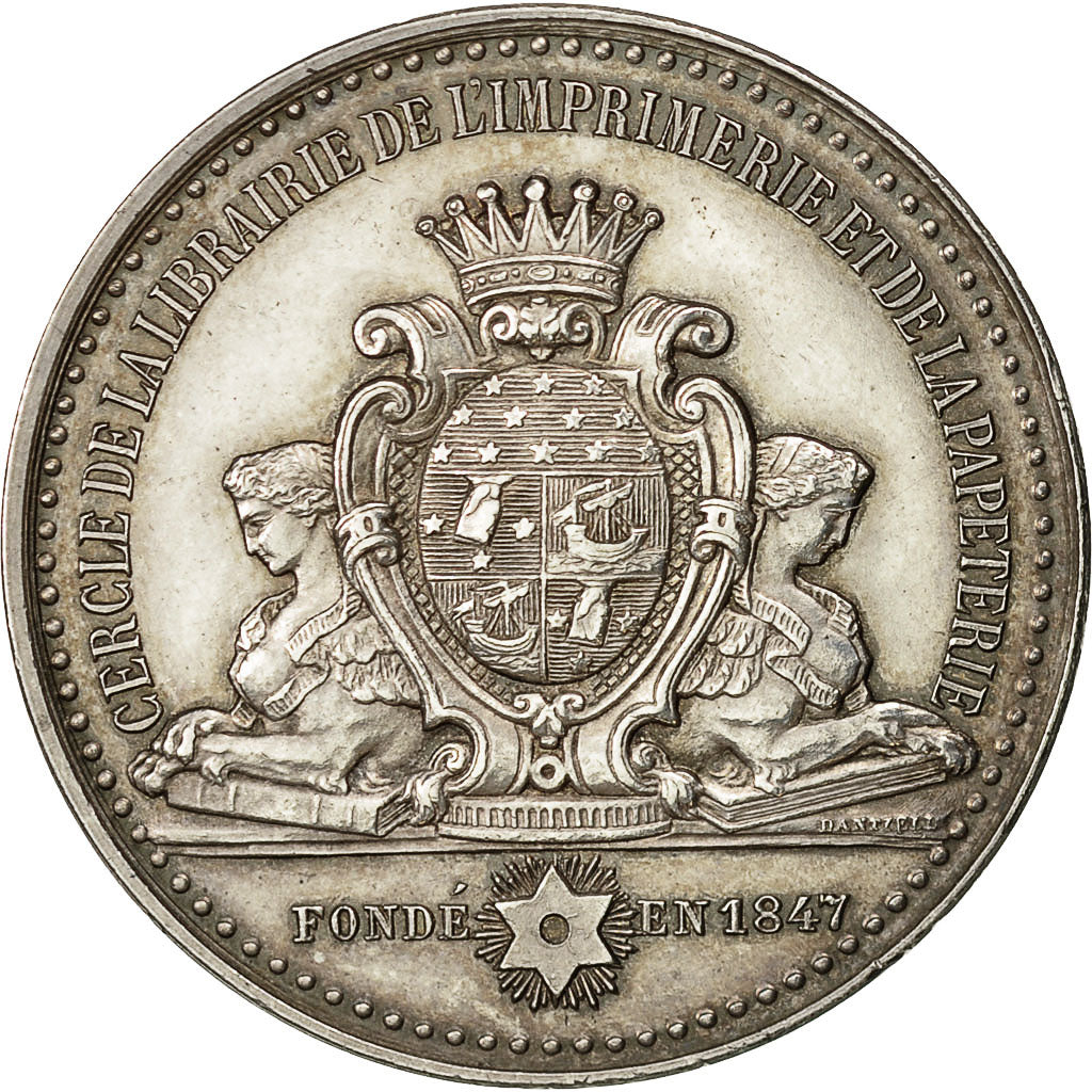 France, Token, Cercle de la Librairie, de l'Imprimerie et de la Papèterie 1847