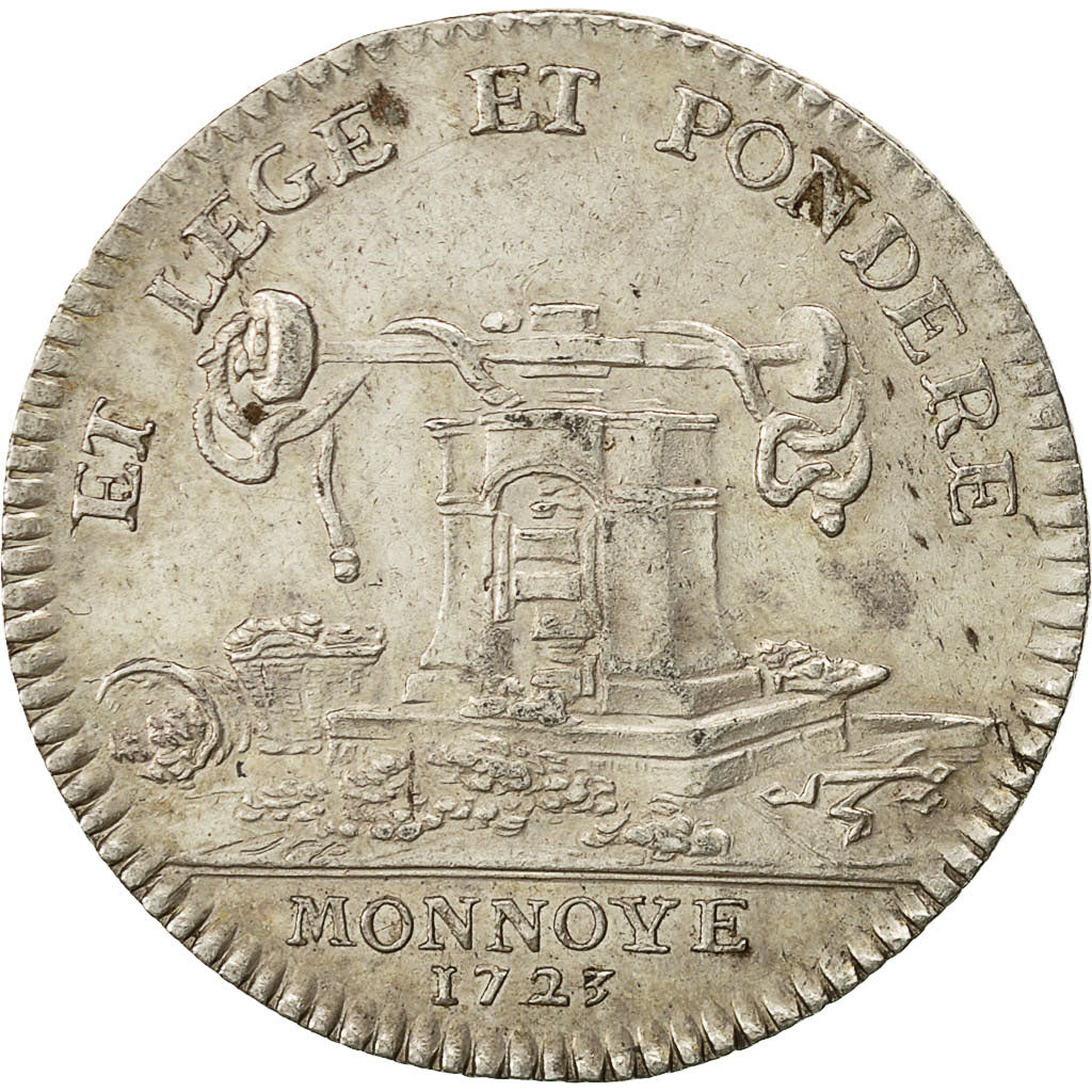 France, Jeton, Louis XV, Monnaie de Paris, 1723, SUP, Argent, Feuardent:2210