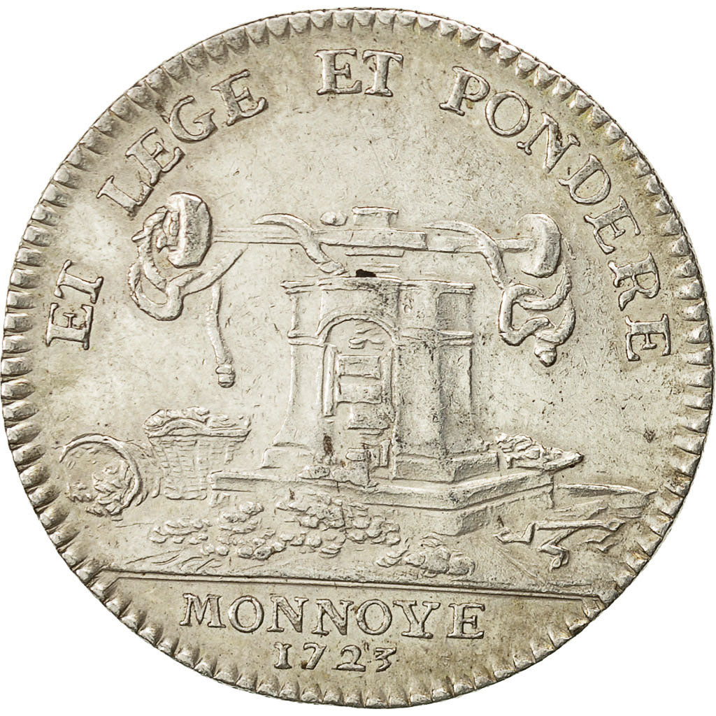 Francia, Token, Louis XV, Monnaie de Paris, 1723, SPL-, Argento, Feuardent:2210