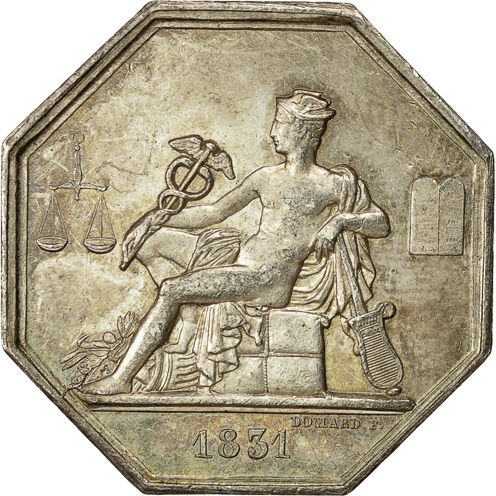 France, Medal, Commissaires experts du gouvernement, 1831, Domard, TTB+, Argent