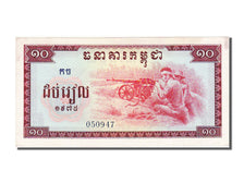 Cambodia, 10 Riels, 1975, UNC(63)