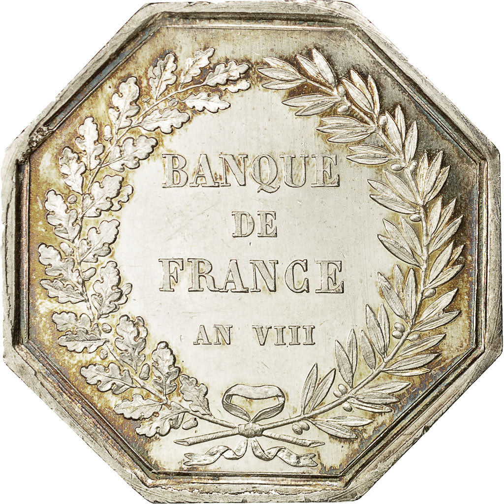 Francia, Medal, Banque de France, 1800, Dumarest, EBC, Plata