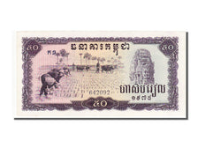 Cambodia, 50 Riels, 1975, KM #23a, UNC(65-70), 642092