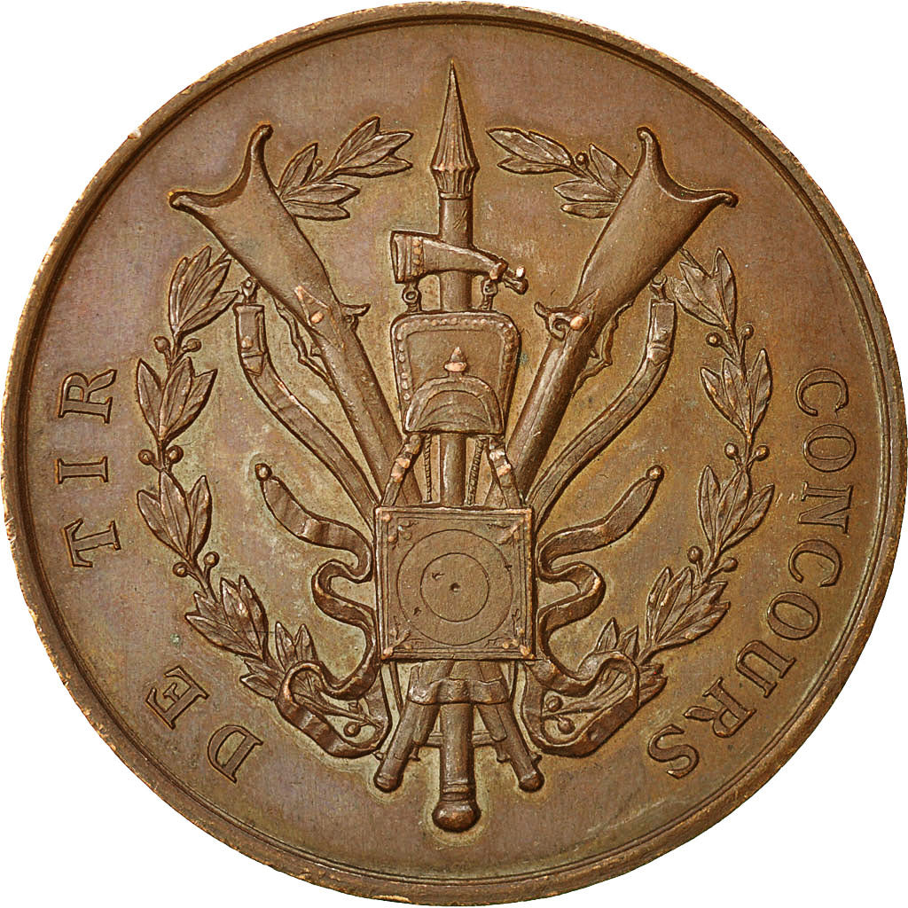 France, Medal, Concours de Tir, Undated, AU(50-53), Bronze