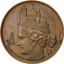 France, Medal, Société Centrale des Architectes, Undated, Oudiné, TTB+
