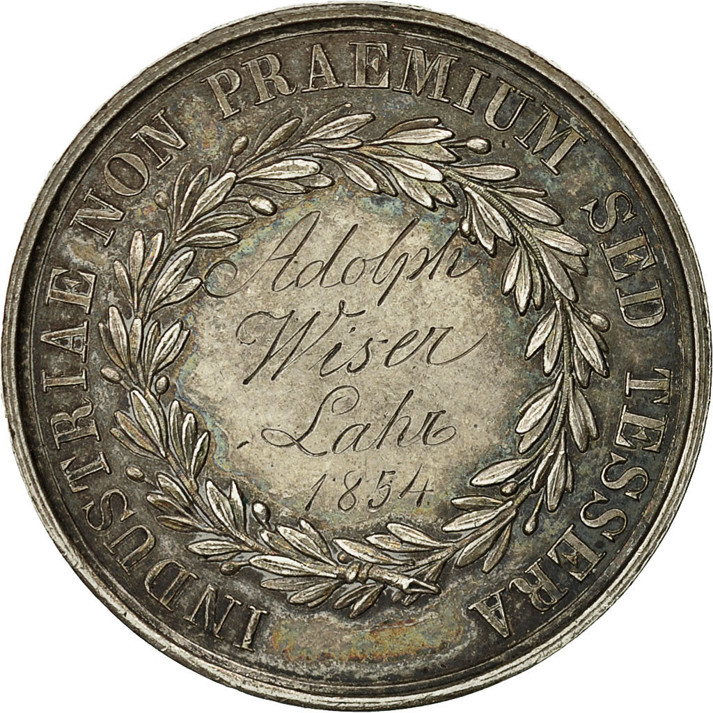 Germany, Medal, Baden School, Friedrich Ier, 1854, AU(55-58), Silver