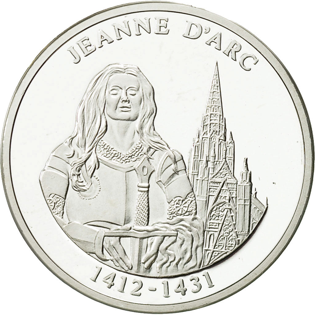 France, Medal, Jeanne d'Arc, Vive la France, FDC, Argent