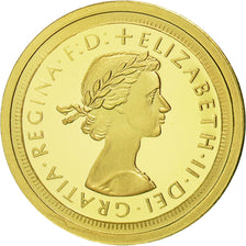 Francia, Medal, Elizabeth II, Reproduction Souverain, FDC, Oro