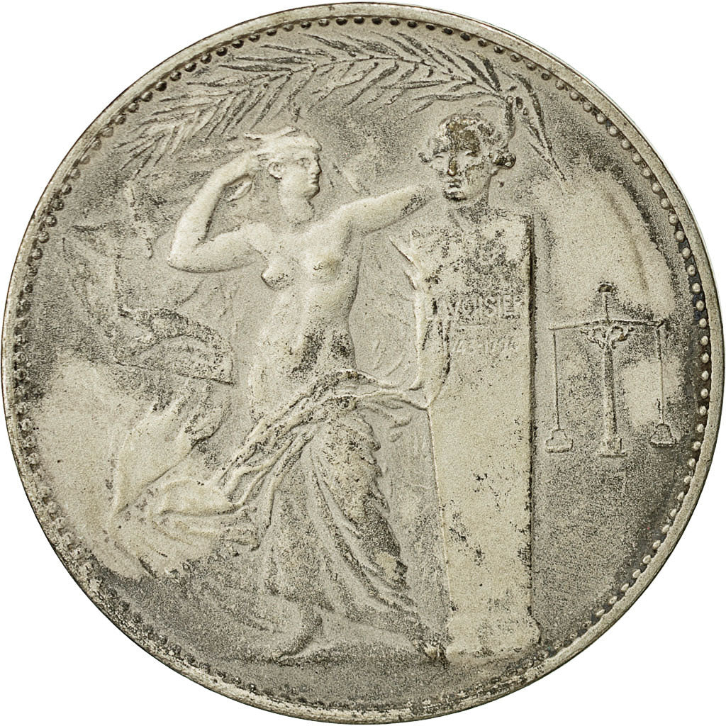 Francja, Medal, Union des Industries Chimiques, 1947, VF(30-35), Brąz