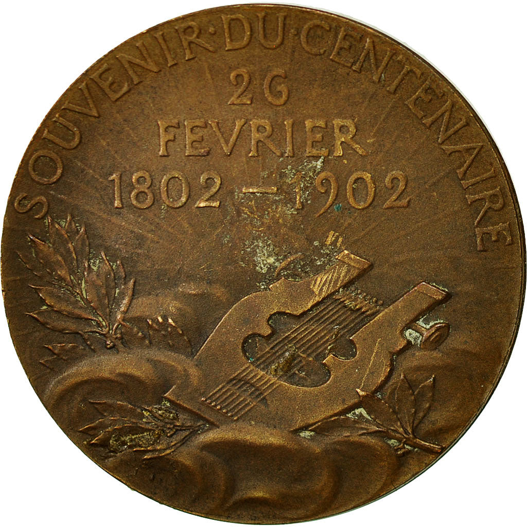 France, Medal, Victor Hugo, Chaplain, EF(40-45), Bronze