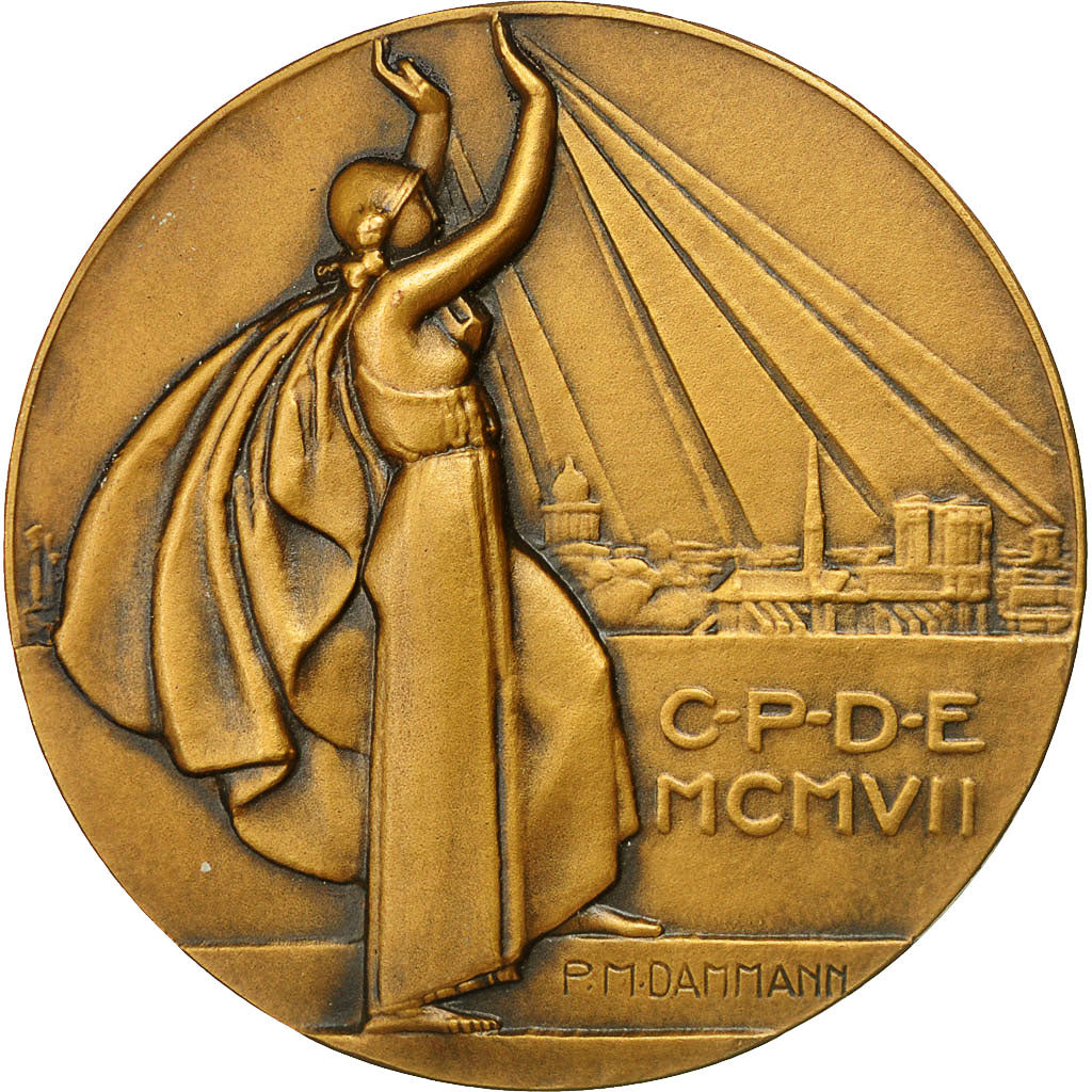 France, Medal, Art Déco, Compagnie Parisienne de Distribution d'Electricité