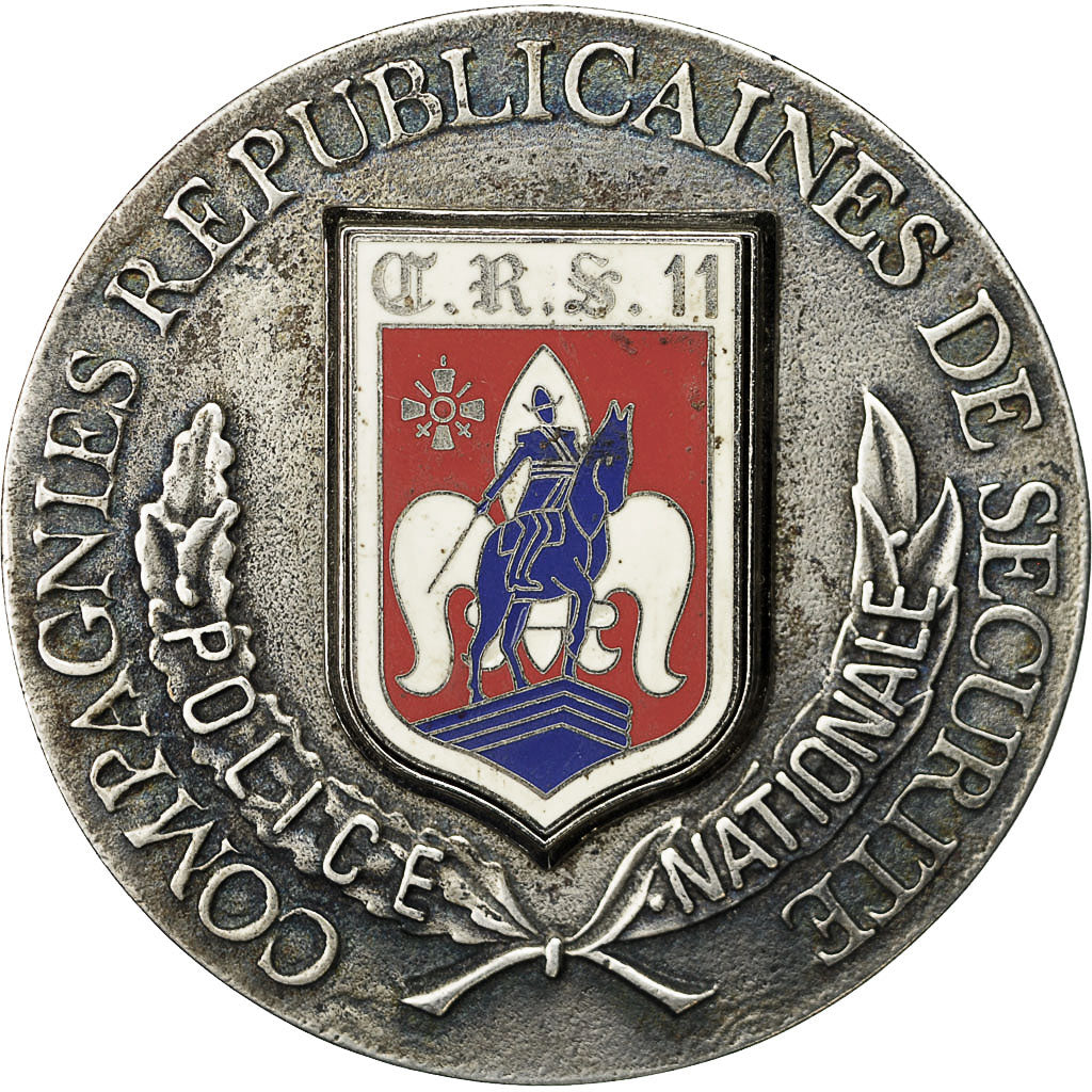 Francja, Medal, Compagnies Républicaines de Sécurité, AU(50-53), Brąz