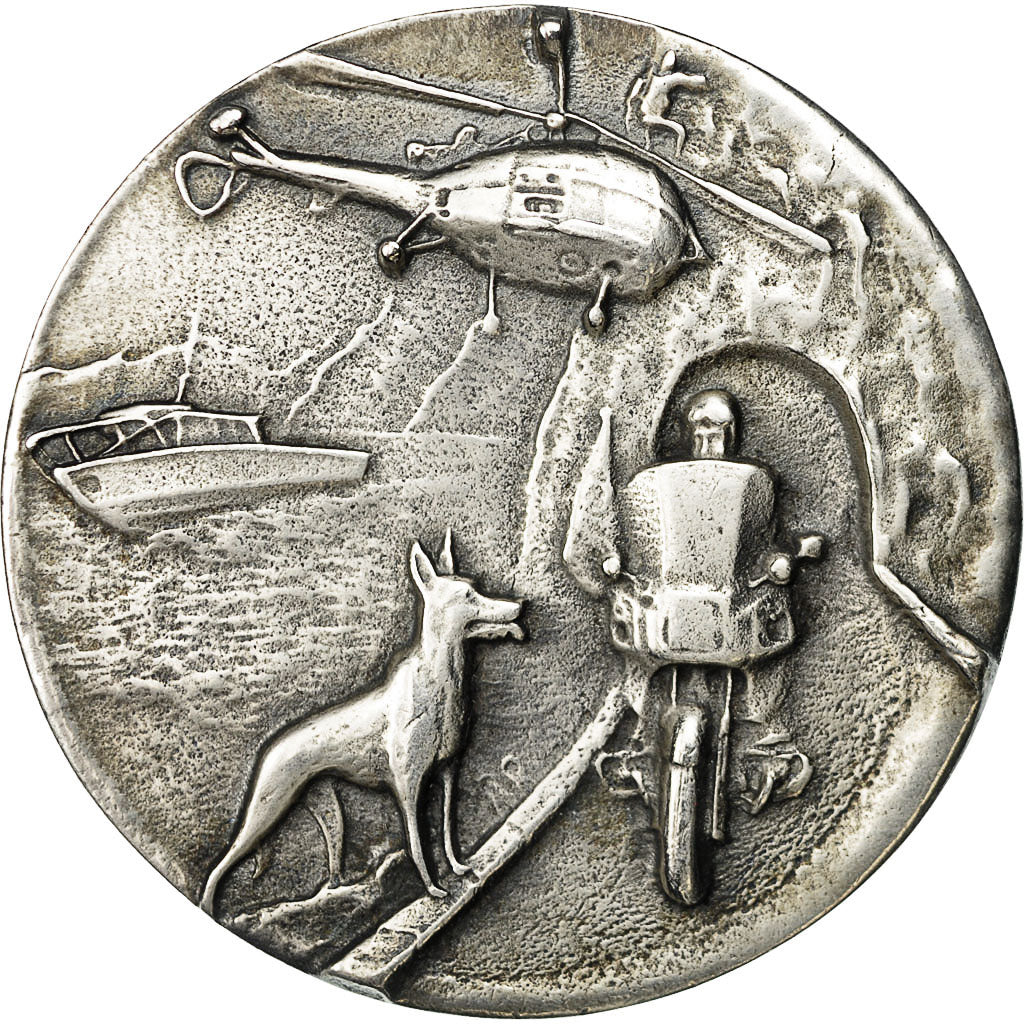 Francja, Medal, Compagnies Républicaines de Sécurité, AU(50-53), Brąz