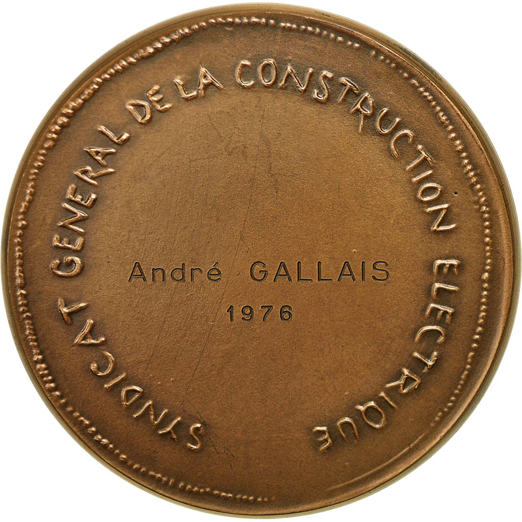 Francia, Medal, Syndicat Général de la Construction Electrique, 1975, SC