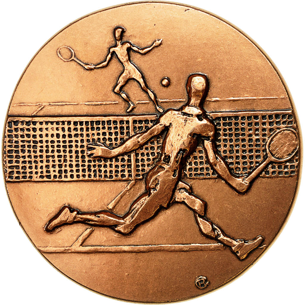France, Medal, Sport, Tennis, 1998, MS(63), Copper