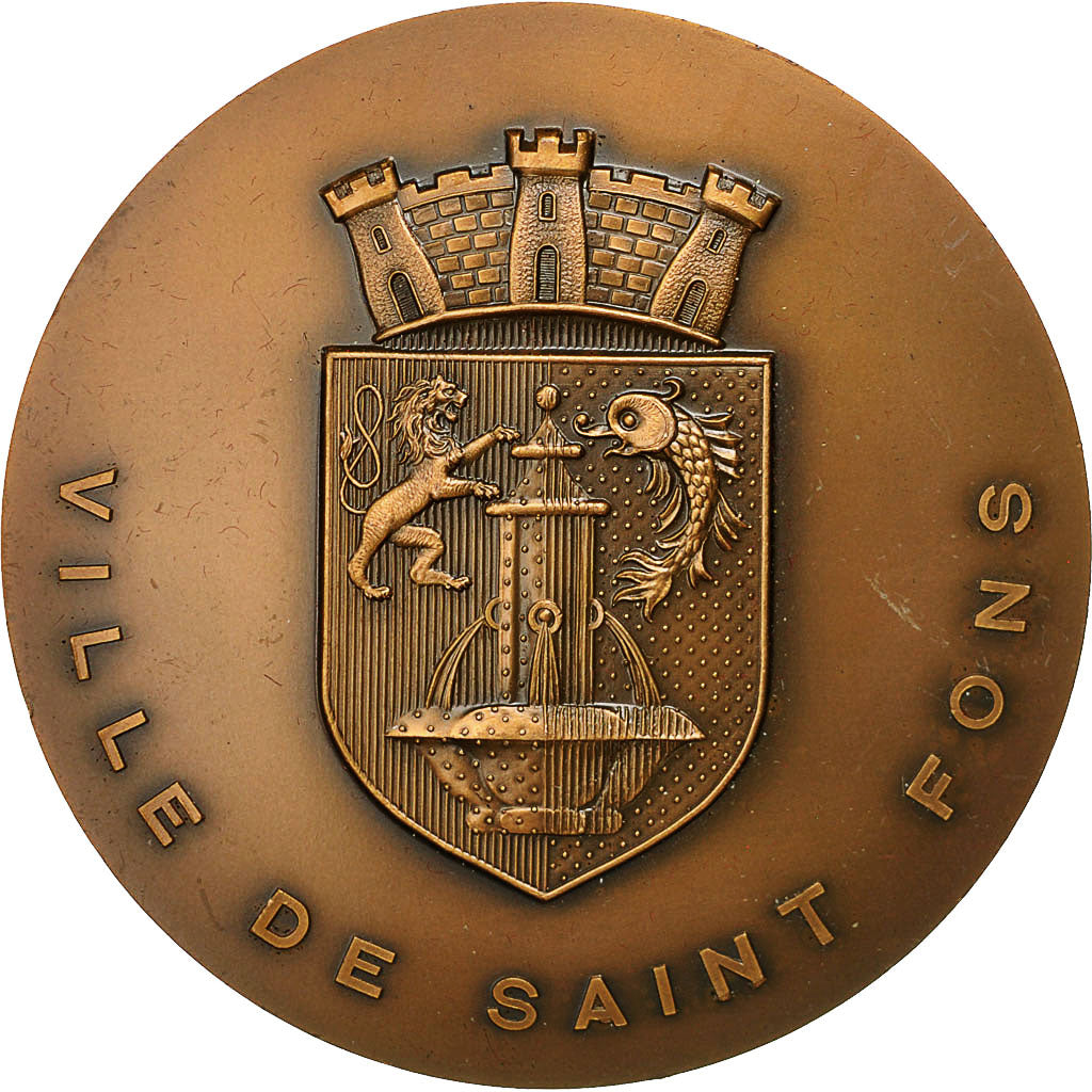 Frankreich, Medal, Ville de Saint Fons, 1973, VZ, Bronze
