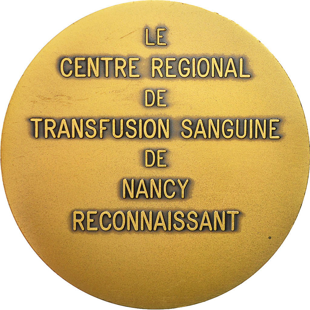France, Medal, Centre de Transfusion Sanguine de Nancy, Pichard, SPL, Bronze