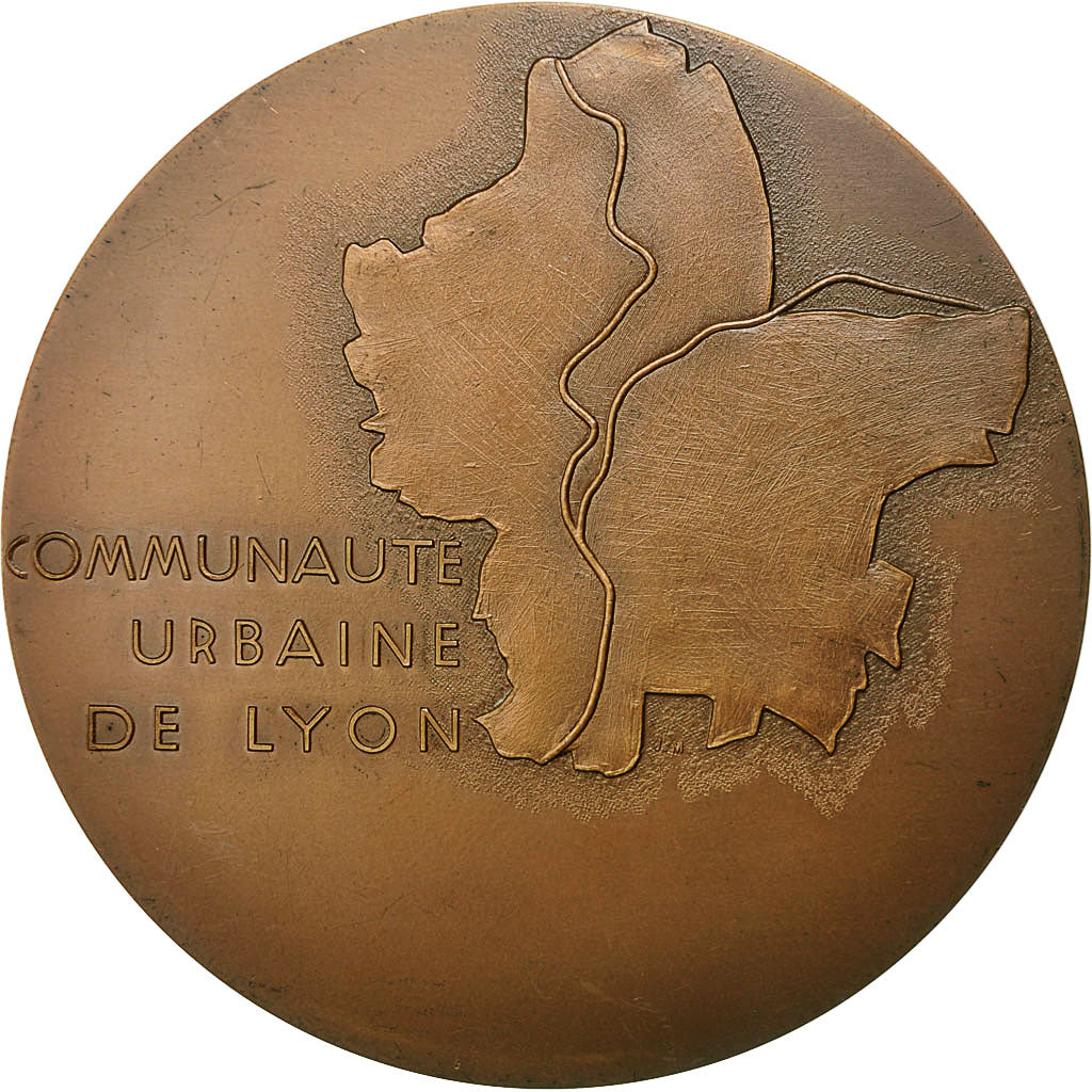 Francia, Medal, Communauté Urbaine de Lyon, 1976, Mauviel, SPL-, Bronzo