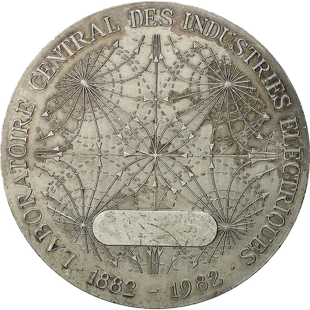 Francja, Medal, Les Grands Scientifiques, Industries Electriques, AU(55-58)
