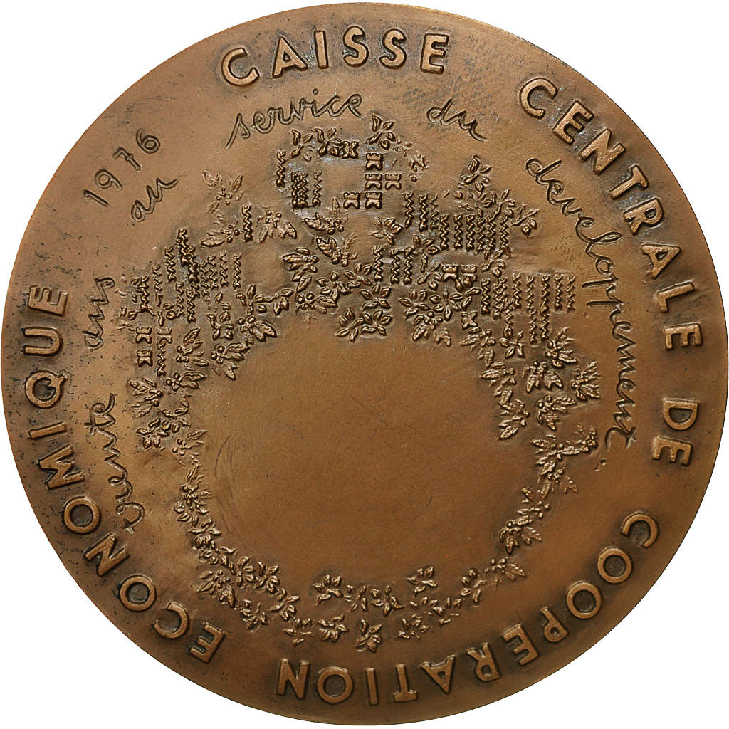 France, Medal, Caisse centrale de Coopération Economique, 1976, Demarchi