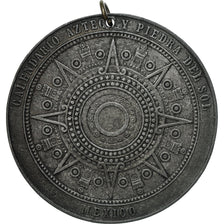 Mexico, Medal, Calendario Aztec y Piedra del Sol, ZF+, Tin
