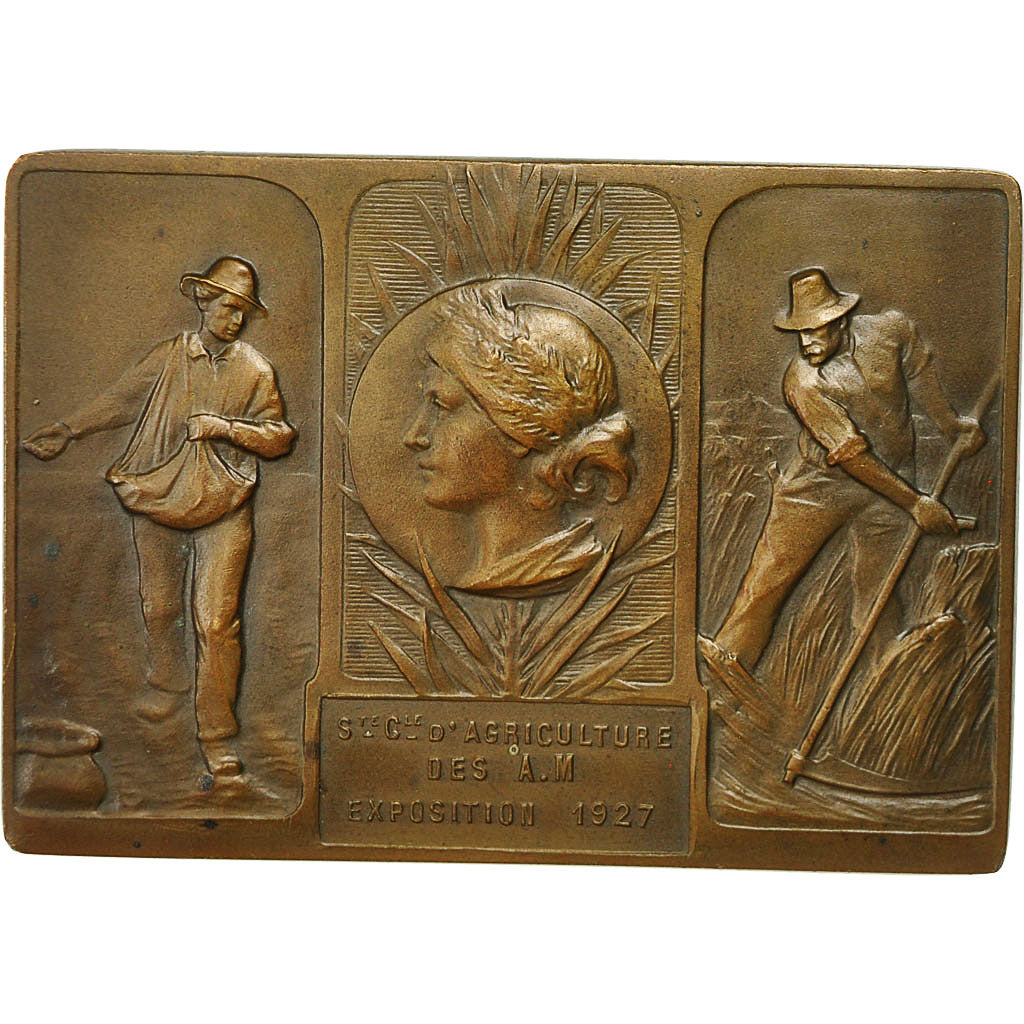 Frankrijk, Medal, Société Commerciale d'Agriculture, Exposition, 1927, PR