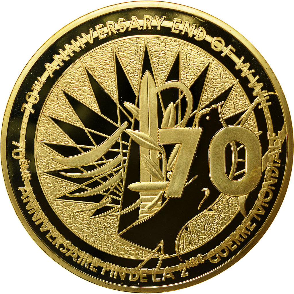 France, Médaille, Anniversaire de la Victoire, Churchill-De Gaulle-Eisenhower