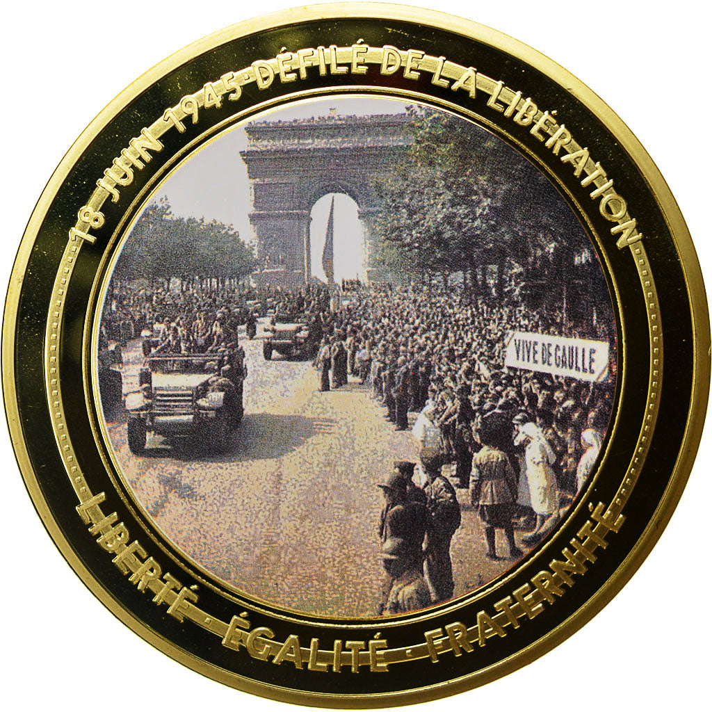 France, Medal, Seconde Guerre Mondiale, Défilé de la Libération du 18 Juin