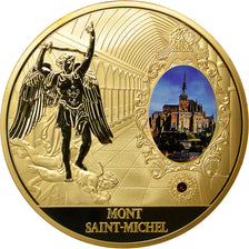 Francia, medalla, Mont Saint Michel, Lieu de Pélerinage Français, SC+, Copper
