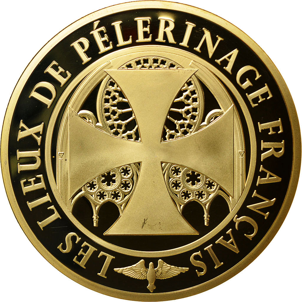 France, Medal, Mont Saint Michel, Lieu de Pélerinage Français, MS(64), Copper