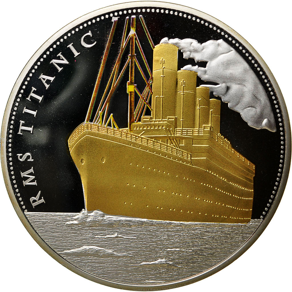 France, Medal, 100ème Anniversaire du Titanic, MS(64), Copper Plated Silver