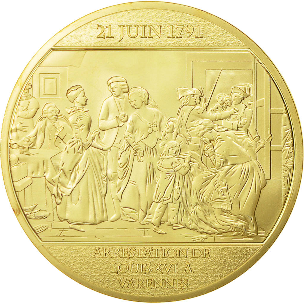 France, Médaille, Révolution Française, Arrestation de Louis XVI à Varennes