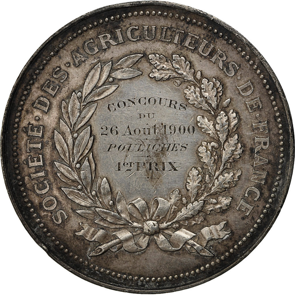 Francia, medalla, Société d'Agriculture de Saint Pol, Concours, 1900, Trotin