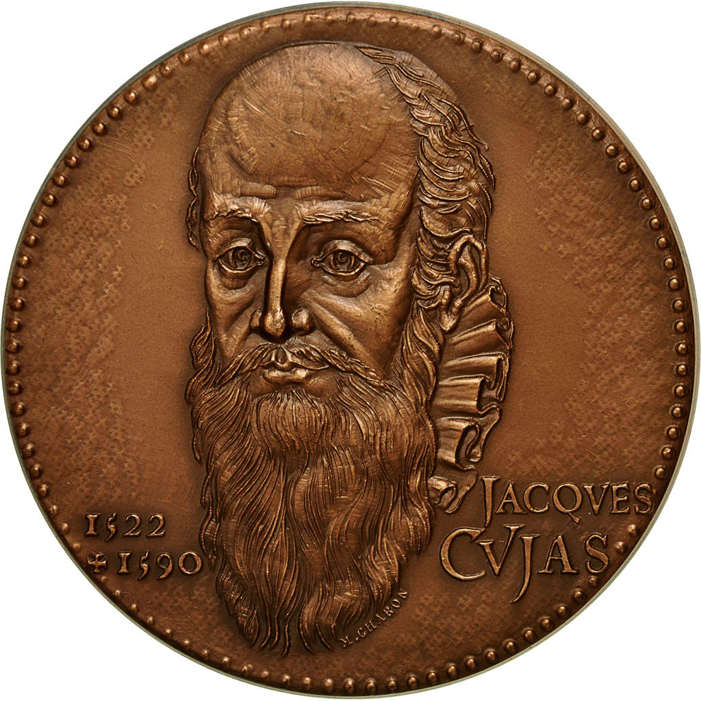 France, Medal, Notariat Français, Caisse des Dépôts, Jacques Cujas, 1974