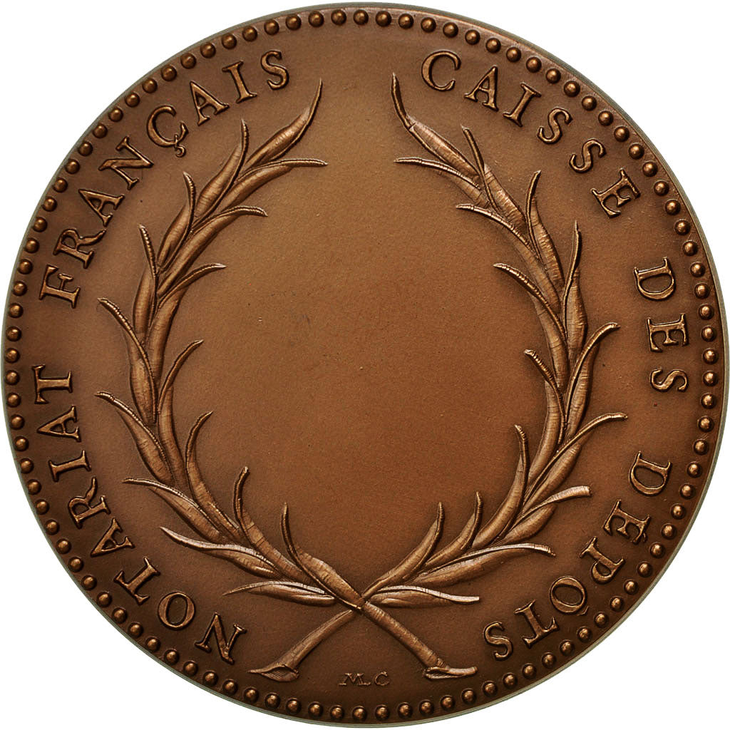 France, Medal, Notariat Français, Caisse des Dépôts, Jacques Cujas, 1974