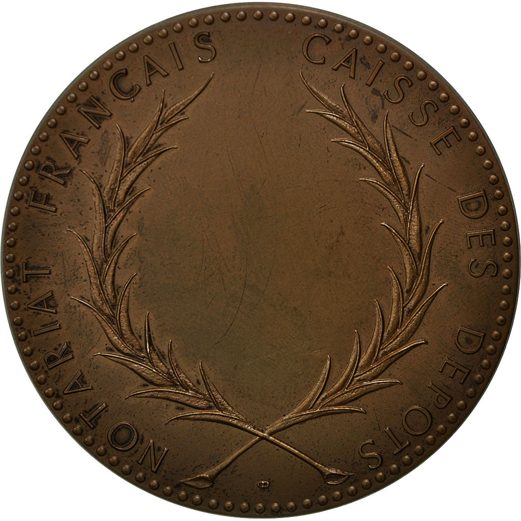 France, Medal, Notariat Français, Caisse des Dépôts, Solon, 1973, Rodier