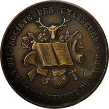 Francia, medaglia, Répression du Braconnage, Chasseurs du Havre, 1873, Rieul