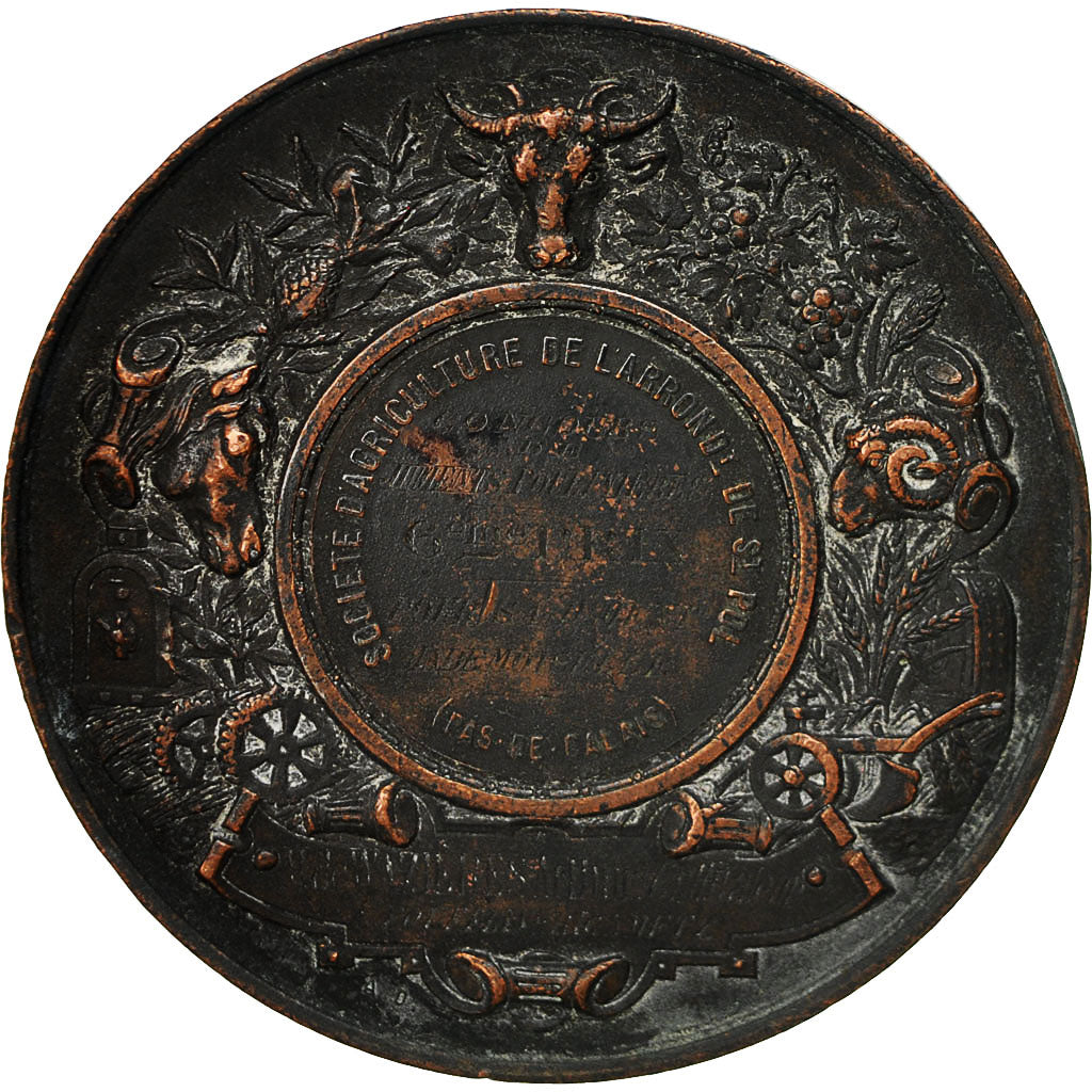 Frankreich, Medaille, Marianne, Société d'Agriculture de Saint pol, Desaide