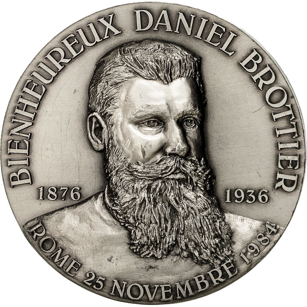 France, Médaille, Religion, Bienheureux Daniel Brottier, Rome, 1984, SUP+