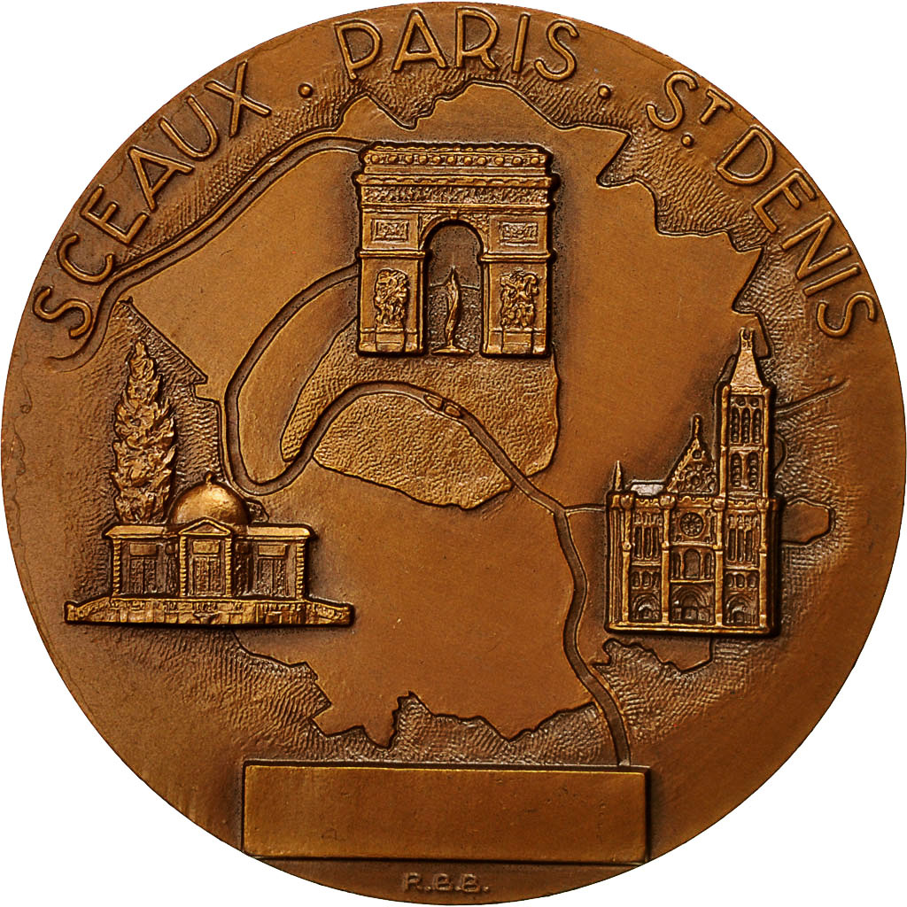 France, Medal, Département de la Seine, Paris, Baron, MS(63), Bronze