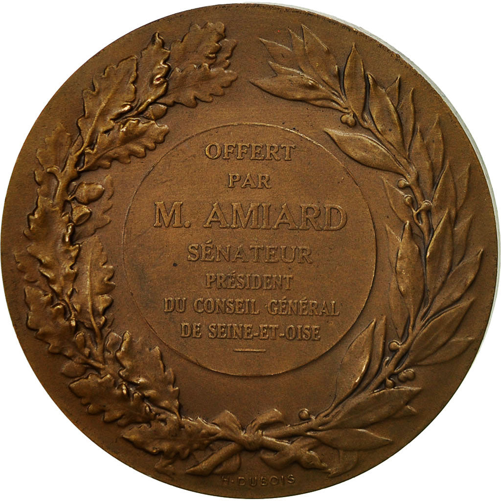 France, Medal, Marianne, Seine et Oise, Dupuis.D, AU(55-58), Bronze
