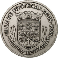 France, Medal, Ville de Fontenay-sous-Bois, 1985, AU(55-58), Silvered bronze